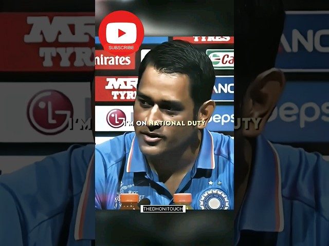 "I am on national duty everything else can wait". Dhoni when his daughter was born worldcup 2015