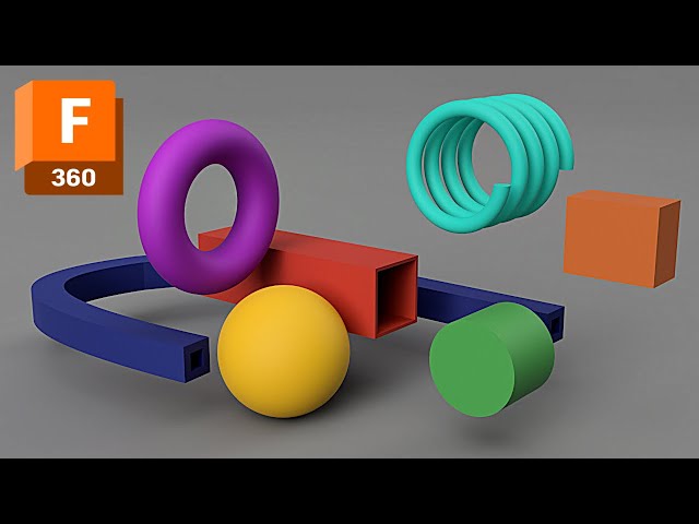 3D Model Primitive Forms Fusion 360