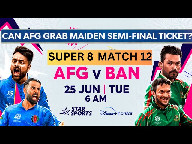 ICCT20WC | Preview | #afgvsban | #banvsafg | #t20worldcup2024