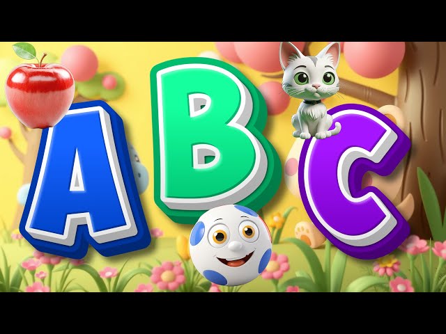 A is for Apple A B C Song Learn ABC with Music Colorful 3D Animation Fun Alphabet Song for Kids A20