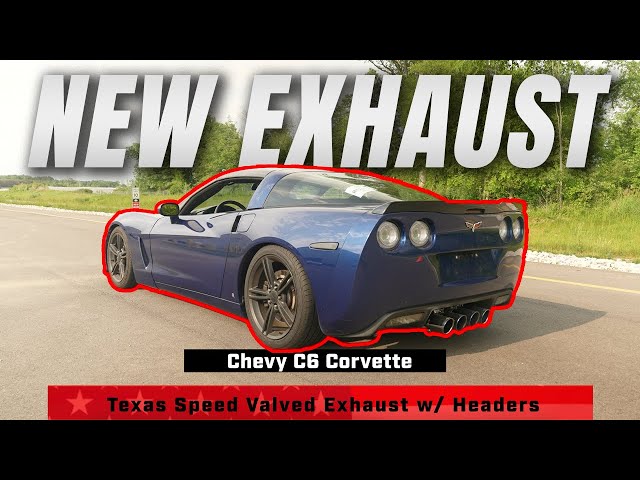 NEW Texas Speed C6 Corvette Long Tube Headers and Valved Cat-Back Exhaust