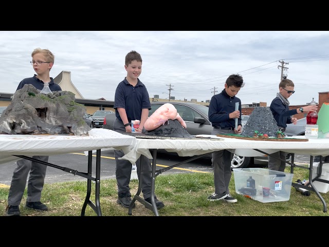 5th Grade Volcanic Eruption Demonstrations