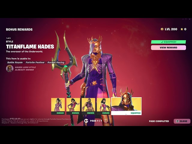 i just finished my fortnite battle pass