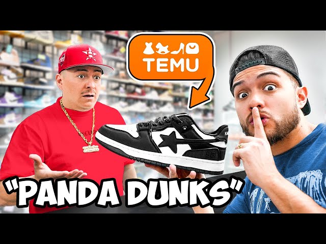 Selling Fake Panda Dunks From Temu To Sneaker Stores!