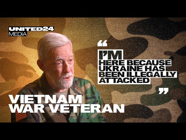 The US Vietnam War veteran came to Ukraine to join military medics. United24 media