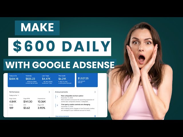 Earn $600 Daily with Google Adsense || Adsense loading method 2025