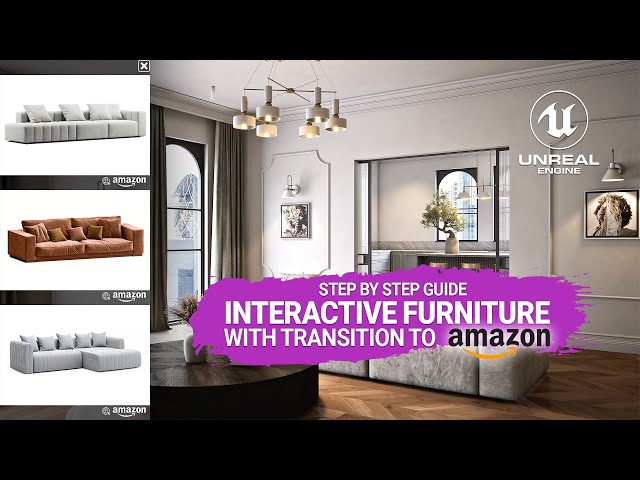 Interactive Furniture Replacement with transition to Online Store | Unreal Engine Tutorial