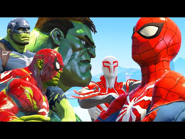 Hulk-Pool & Spider-Hulk & Hulk Guardian & vs Spider-Man Home Coming & White Spider-Man 2099