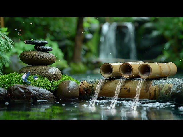 Relaxing Music for Meditation and Sleep - Bamboo Water Fountain, Relieve Stress and Depression #2