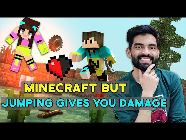 Minecraft But Jumping Gives You Damage - Live