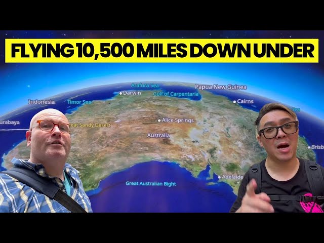 Flying 10,500 miles from London to Sydney, Australia