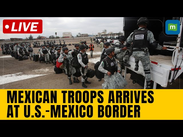 First Mexican troops arrive at border as part of deal to pause US tariffs | USA |Mexico |Trump |N18G