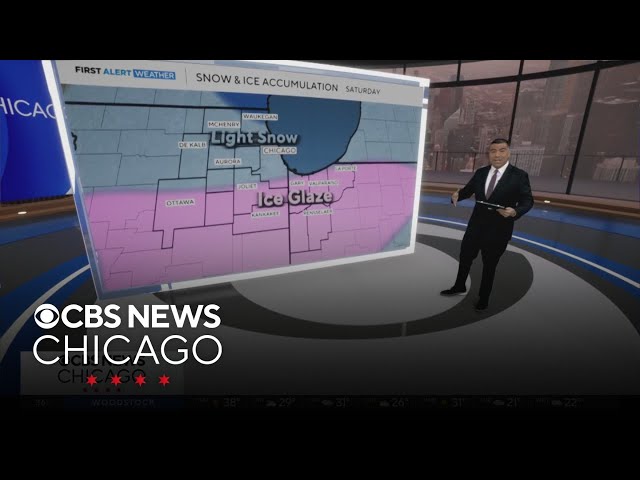 Snow, ice return to Chicago area on Saturday