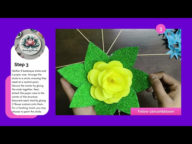 DIY Paper Flower Wall Decor | Stunning Handmade Home Decoration | Easy & Budget-Friendly Craft