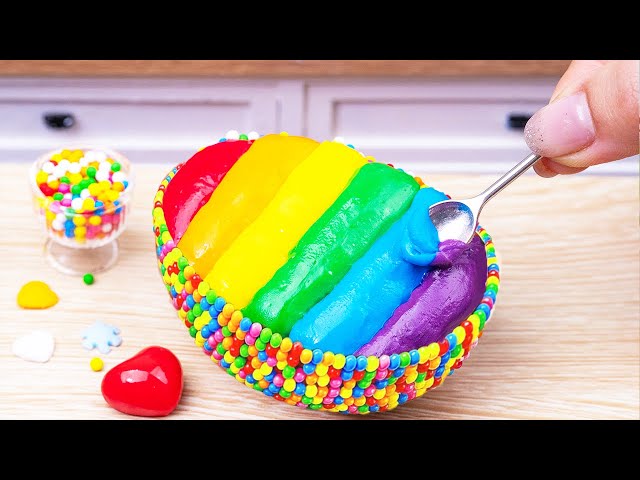 🌈Rainbow Kinder Chocolate Cake Decorating Ideas🌈Amazing Rainbow Kinder Joy Chocolate Cake Recipes