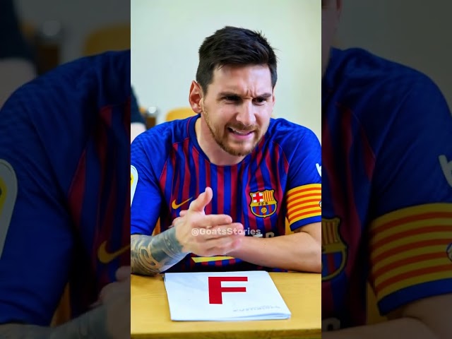 Ronaldo copies answers from messi