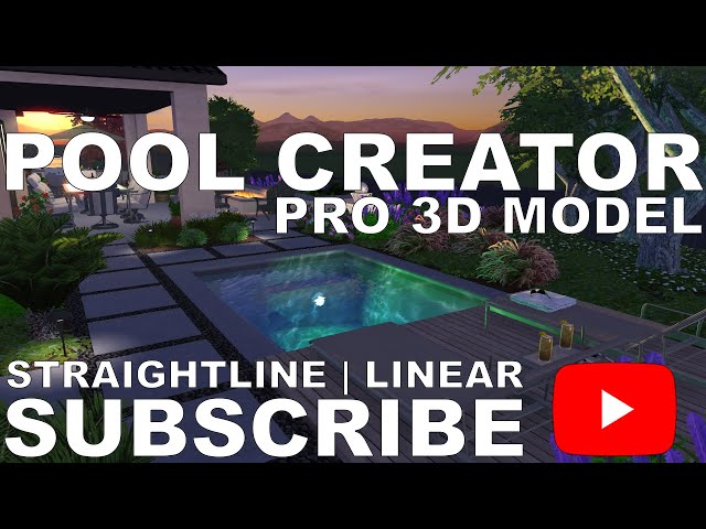 The Cordoba Pool - Pool Creator Pro 3D Model