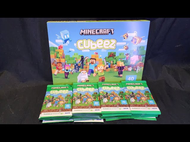 Unboxing: 110 Woolworths + Big W Australia Minecraft Cubeez Blind Bag Mystery Character packs Part 3