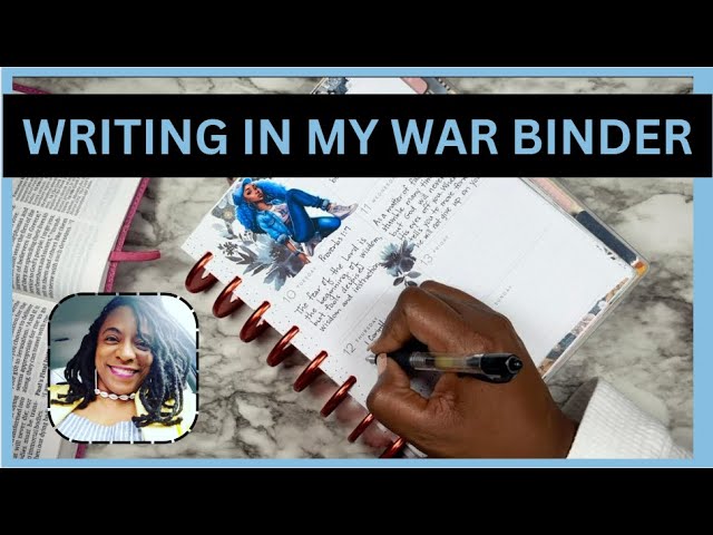 Writing In My War Binder || Prayer || Scripture Writing || Bible Study