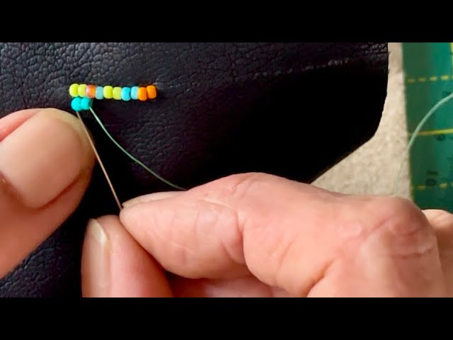 Tutorial 911 bead Emergency , adding beads to your Moccasins or leather/fabric , a request for HELP