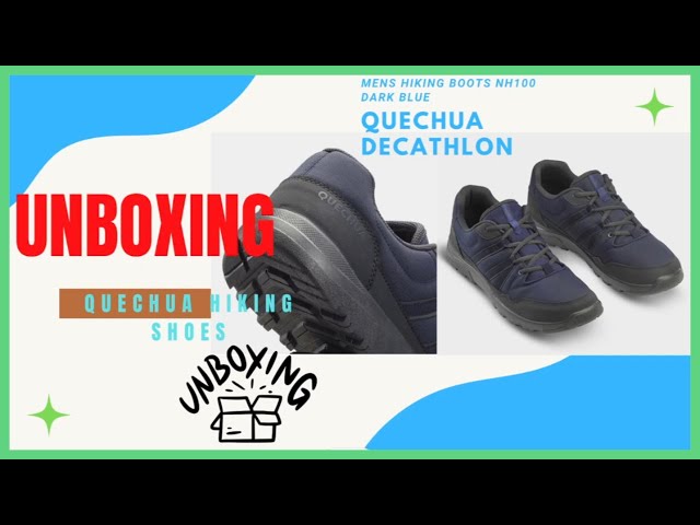 Unboxing | Decathlon | QUECHUA | Men’s Hiking Boots NH100 Dark Blue  |