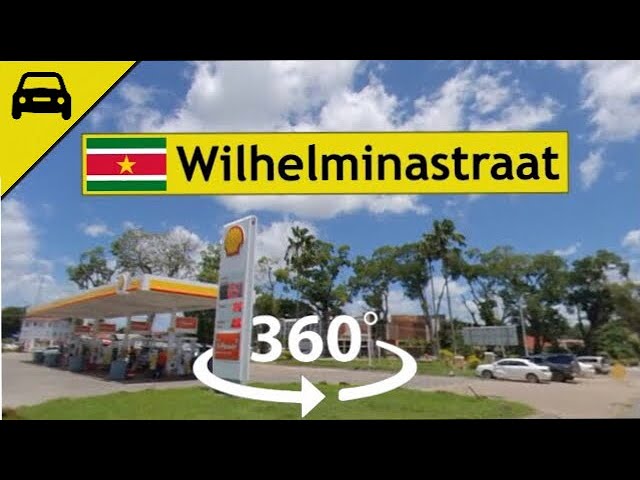 360° VR - Wilhelminastraat Paramaribo City, Suriname [ NO MUSIC ] Street View, Driving road