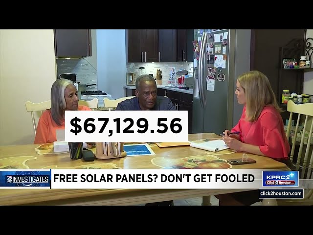 Free solar panels? Don't get fooled