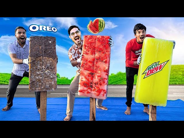 We Made Biggest Watermelon & Oreo Ice Cream   100% Real & Tasty