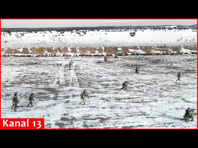 North Korean soldiers march to their deaths in groups in Kursk, they attack even when injured