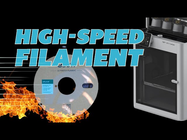 High Speed Printing Filament - eSUN ePLA-HF High-Speed 3D Printer Filament on BL Carbon X1.