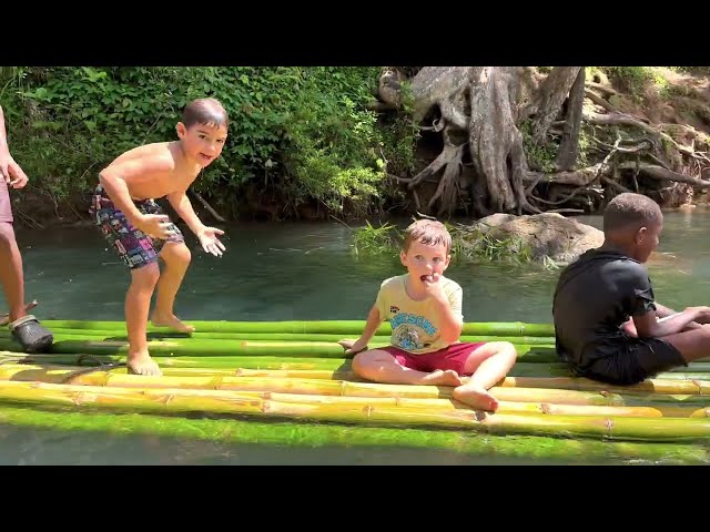 Fiji Backyard BAMBOO RAFT+ROPE SWING River Adventure April 15, 2023