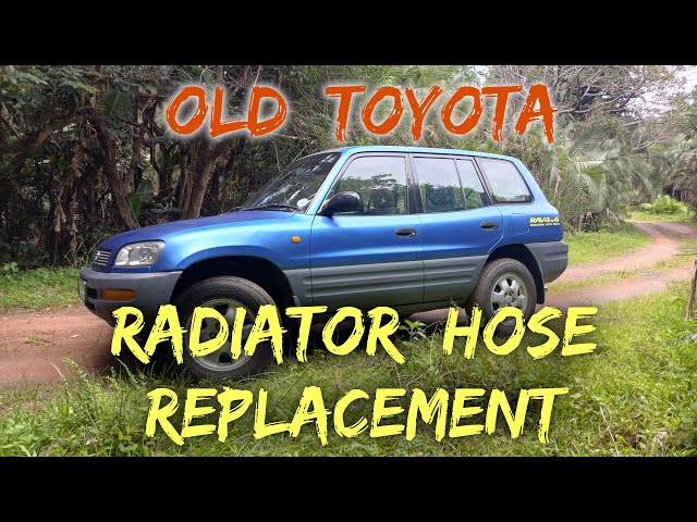 1995 Rav4 upper radiator hose & coolant bypass hose replacement | Episode 8