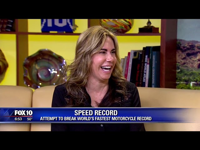 Woman attempts to break world motorcycle speed record