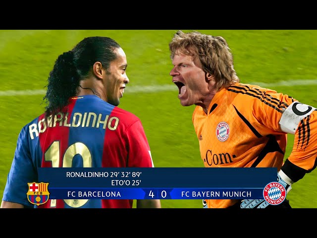 Oliver Kahn will never forget Ronaldinho's performance in this match