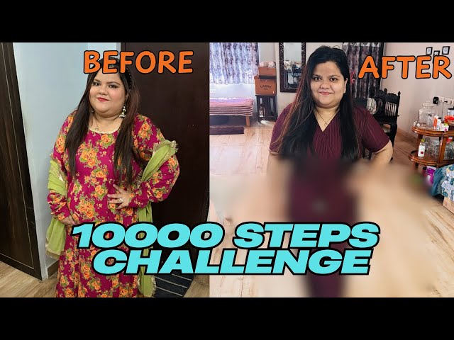 I Walked 10,000 Steps Daily 😱 for 7 Days | 10000 Steps challenge for a week results | Weight Loss?