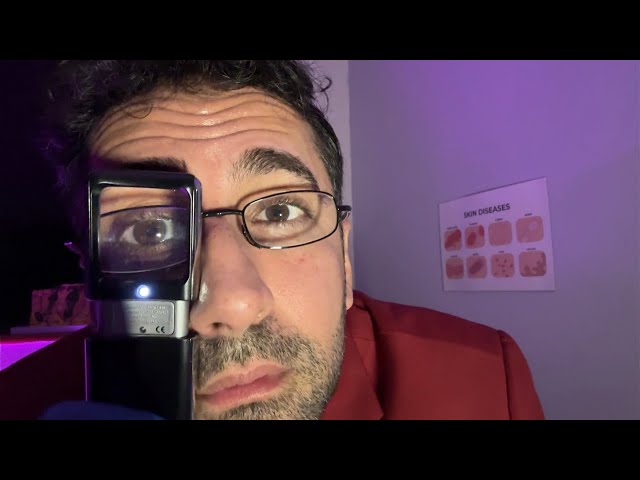 ASMR: Meticulous Dermatological Face Examination