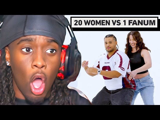 Kai Cenat Reacts to 20 Women vs 1 Fanum