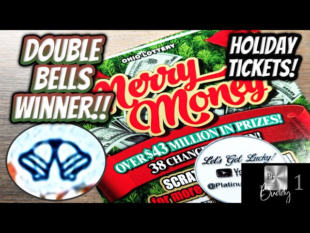 🟢🔴MERRY MONEY🟢🔴 Double BELLS!!🟢🔴Ohio Lottery Scratch Off Tickets