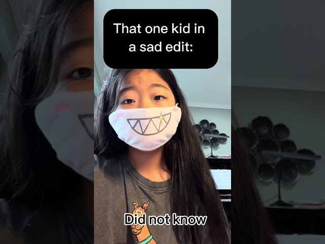 That one kid in a sad edit be like: