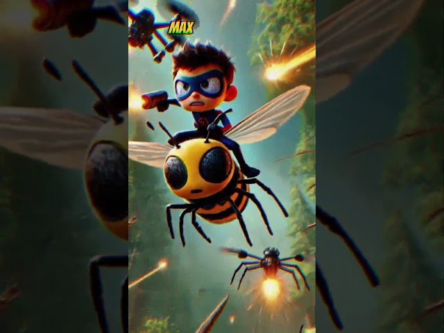 The Wasp Rider: A Tiny Warrior’s Battle in the Micro World || #shorts #viral #trending #tiny