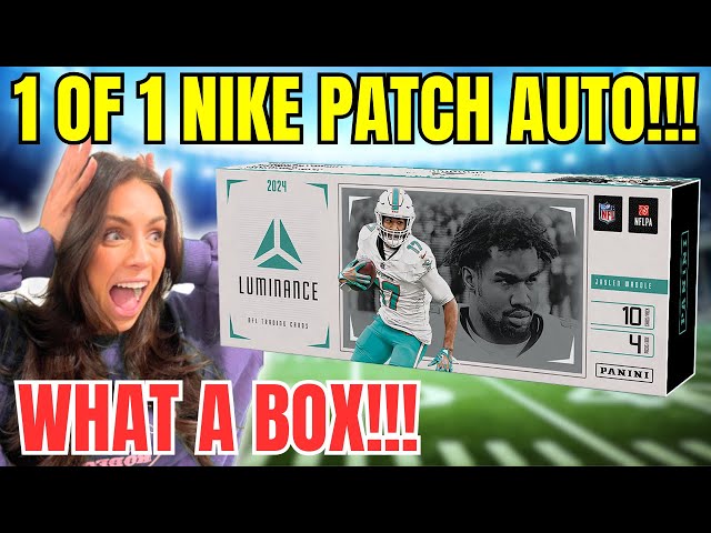 🔥 HUGE 1 OF 1 HIT! 🔥 2024 Luminance Football Hobby Box