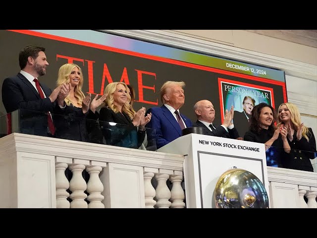 Pregnant Tiffany Trump joins Ivanka, Donald, and Melania to ring opening bell at NYSE.