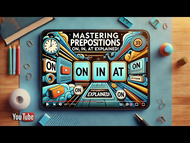 Mastering Prepositions  ON, IN, AT Explained! #EnglishGrammar #Prepositions #LearnEnglish #ONINAT