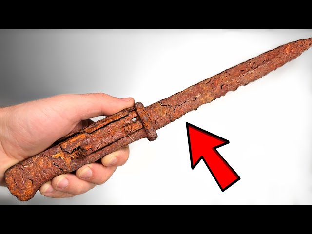 Rust is Peeling this Crusty Bayonet - Restoration from Old to Gold