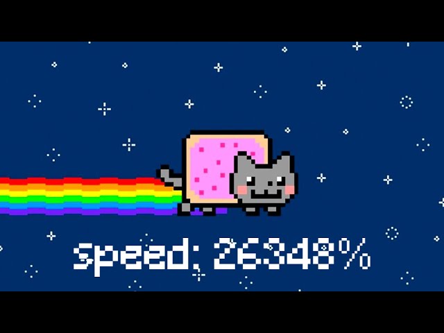 Nyan Cat but it keeps getting faster