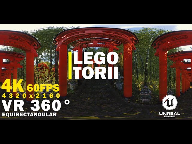 VR 360 4K : The Lego Version of Japanese Torii