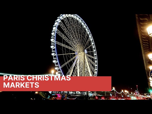 Magic of Christmas at Paris Market outside the Louvre