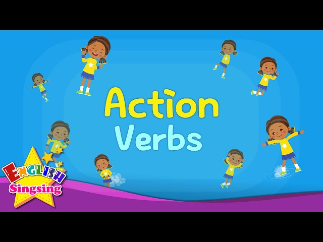 Kids vocabulary - [Old] Action Verbs - Action Words - Learn English for kids - Educational video