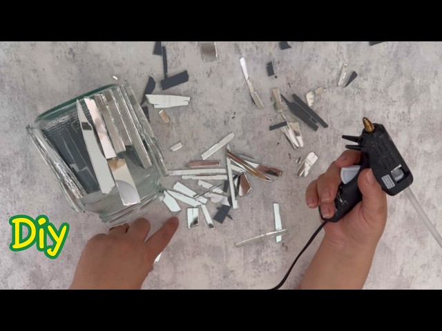 Don't Throw Them Away! See What a Broken Mirror and Glass Bottle Can Become!