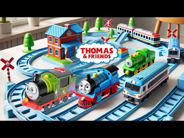 Bermain Seru Merakit Mainan Kereta Api Thomas and Friends, Tayo Si Bus Kecil , Unboxing Mainan ASMR